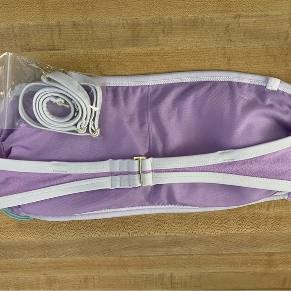 New with Tags Ladies “Kona Sol “ Swim Suit Top. Medium(8-10).Purple.Padded - Picture 3 of 8